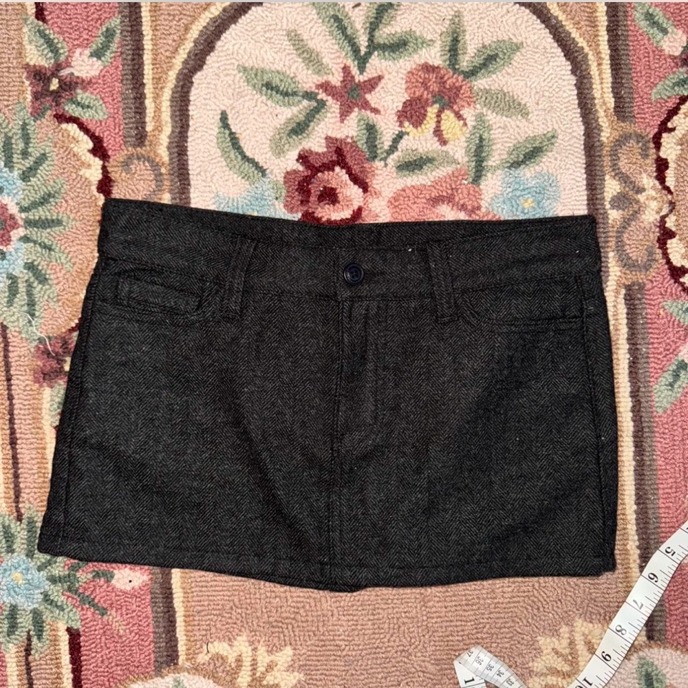 Brandy Melville wool low rise skirt